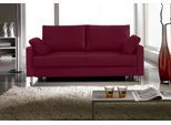 Schlafsofa BALI "FLEXA, Sitzen / Relaxen / Schlafen", rot (dunkelrot), B:166cm H:90cm T:95cm, Sofas, Schlafsofa, – Schlafsofa „Made in Germany“