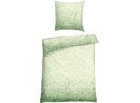 Bettwäsche SCHIESSER "Claire aus weicher Baumwolle mit Paisleymuster in dezentem Farbverlauf", grün, B/L: 135cm x 200cm, 1 Stk., 1 Stk., Renforcé, B/L: 80cm x 80cm, 2 Stk., Renforcé, Obermaterial: 100% Baumwolle, Bettwäsche, Bettwäsche, MADE IN GREEN by OEKO-TEX