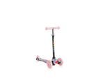 Moni Kinderroller Fidget 3 Räder höhenverstellbar, PU-Räder, Wasserdruck, ABEC-7 rosa
