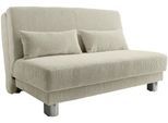 Schlafsofa HOME AFFAIRE "Gina", beige (ecru), B:140cm H:86cm T:195cm, Sofas, Schlafsofa, mit einem Handgriff vom Sofa zum Bett