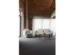 2,5-Sitzer FLEXLUX "Torino, rund, Couch, Loveseat", braun (latte), B:186cm H:85cm T:102cm, 100% Polyester, Sofas, 2 5-Sitzer, Modernes, organisches Sofa-Design, Kaltschaum, Wellenunterfederung