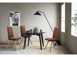 Polsterstuhl STRESSLESS "Laurel", braun (copper paloma, eiche natur), B:49cm H:105cm T:60cm, Leder PALOMA: PALOMA ist ein durchgefärbtes Semianilin-Möbelleder mit natürlicher Narbung., Stühle, Polsterstuhl, High Back, Größe L, mit schräggestellten Beinen in Eiche natur
