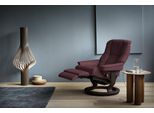 Relaxsessel STRESSLESS "Mayfair", rot (bordeaux batick), B:79cm H:101cm T:77cm, Leder BATICK: BATICK ist ein leicht korrigiertes, durchgefärbtes und genarbtes Möbelleder, bei dem die meisten Unebenheiten und Spuren in der Regel entfernt wurden.;Leder PALOMA: PALOMA ist ein durchgefärbtes Semianilin-Möbelleder mit natürlicher Narbung.;ROHLEDER Stoff Q2 FARON: Ein fester zuverlässiger Bouclé mit ein