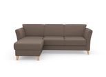 Ecksofa SIT & MORE "Visby L-Form", grau (taupe), B:248cm H:87cm T:162cm, Sofas, Ecksofa, Wahlweise mit Bettfunktion und Bettkasten, frei im Raum stellbar