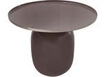Beistelltisch KAYOOM "Art Deco 525, Abstelltisch aus Metall,funktional und stabil", grau (grau, silber, grau, grau), B:51cm H:40,5cm T:51cm, 100% Eisen, Tische, Beistelltisch, Dekorativ, glanzvolle Lackierung, stilvolles Design