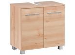 Waschbeckenunterschrank WELLTIME "Portofino", braun (buchefarben), B:60cm H:59cm T:35cm, Schränke, Waschbeckenunterschrank