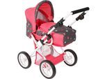 Kombi-Puppenwagen CHIC2000 "Leni", bunt (butterfly), Puppenwagen, KinderB:37cm H:68cm T:64cm, Kunststoff, Metall, Stoff, Kombi-Puppenwagen, mit herausnehmbarer Tragetasche, B:37cm H:68cm T:64cm
