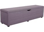 Hockerbank HOME AFFAIRE "Standard", lila (dunkelflieder), B:120cm H:42cm T:40cm, Struktur fein (100% Polyester) für Bett »Classico«, »Piazza«, »Premium« und »Vega«;Struktur (100% Polyester) für Bett »Crato« und »Lucina«;Struktur (60% Baumwolle, 40% Leinen) für Bett »Kiss«;Kunstleder für Bett »Natura«;Struktur (100% Polyester) für Bett »Nordica«, Hocker, Hockerbank, Breite 120cm oder 160cm, auch al