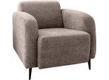 Cocktailsessel HOME AFFAIRE "Marone", beige, B:85cm H:76cm T:90cm, 100% Polyester, Sessel, Cocktailsessel, auch als 2-Sitzer und 3-Sitzer erhältlich