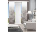 Schiebegardine VISION S "CIRCO", grau (taupe), B:60cm H:260cm, Polyester, Gardinen, Schiebegardine, DIGITALDRUCK