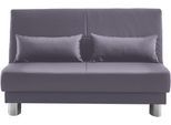 Schlafsofa HOME AFFAIRE "Gina", braun (schlamm), B:140cm H:86cm T:195cm, 100% PU, Sofas, Schlafsofa, mit einem Handgriff vom Sofa zum Bett