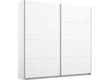 Schwebetürenschrank OTTO HOME "Kleiderschrank Schrank Garderobe Schlafzimmerschrank THANOS", weiß (alpinweiß), B:181cm H:210cm T:62cm, Holzwerkstoff, Schränke, Schwebetürenschrank, Optional mit Spiegel, Metall-Griffleisten alufarben MADE IN GERMANY