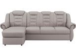 Ecksofa HOME AFFAIRE "Boston L-Form", beige (sand), B:262cm H:102cm T:165cm, 64% Polyurethan, 25% Polyester, 11% Baumwolle, Sofas, Ecksofa, mit hoher Rückenlehne, wahlweise mit Bettfunktion