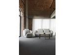 2,5-Sitzer FLEXLUX "Torino, rund, Couch, Loveseat", grau (granite grau), B:186cm H:85cm T:102cm, 100% Polyester, Sofas, 2 5-Sitzer, Modernes, organisches Sofa-Design, Kaltschaum, Wellenunterfederung