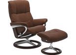 Relaxsessel STRESSLESS "Mayfair", braun (copper paloma), B:92cm H:103cm T:79cm, Leder BATICK: BATICK ist ein leicht korrigiertes, durchgefärbtes und genarbtes Möbelleder, bei dem die meisten Unebenheiten und Spuren in der Regel entfernt wurden.;Leder PALOMA: PALOMA ist ein durchgefärbtes Semianilin-Möbelleder mit natürlicher Narbung.;ROHLEDER Stoff Q2 FARON: Ein fester zuverlässiger Bouclé mit ein