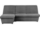 Ecksofa "LOOKS VIII L-Form", grau (steel), B:214cm H:92cm T:168cm, 100% Polyester, LOOKS BY WOLFGANG JOOP, Sofas, Ecksofa, Quersteppung, ohne Armlehnen, in zwei verschiedenen Größen