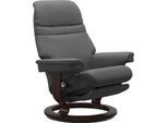 Relaxsessel STRESSLESS "Sunrise", grau (grau batick), B:88cm H:103cm T:78cm, Leder BATICK: BATICK ist ein leicht korrigiertes, durchgefärbtes und genarbtes Möbelleder, bei dem die meisten Unebenheiten und Spuren in der Regel entfernt wurden.;Leder PALOMA: PALOMA ist ein durchgefärbtes Semianilin-Möbelleder mit natürlicher Narbung.;ROHLEDER Stoff Q2 FARON: Ein fester zuverlässiger Bouclé mit einem