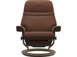 Relaxsessel STRESSLESS "Sunrise", braun (copper paloma), B:79cm H:103cm T:78cm, Leder BATICK: BATICK ist ein leicht korrigiertes, durchgefärbtes und genarbtes Möbelleder, bei dem die meisten Unebenheiten und Spuren in der Regel entfernt wurden.;Leder PALOMA: PALOMA ist ein durchgefärbtes Semianilin-Möbelleder mit natürlicher Narbung.;ROHLEDER Stoff Q2 FARON: Ein fester zuverlässiger Bouclé mit ein