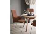 Polsterstuhl STRESSLESS "Laurel", braun (copper paloma, chrom matt), B:58cm H:105cm T:60cm, Leder PALOMA: PALOMA ist ein durchgefärbtes Semianilin-Möbelleder mit natürlicher Narbung., Stühle, Polsterstuhl, High Back mit Armlehne, Größe L, mit Beinen aus Stahl in Chrom matt