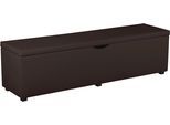 Hockerbank HOME AFFAIRE "Standard", braun, B:120cm H:42cm T:40cm, Struktur fein (100% Polyester) für Bett »Classico«, »Piazza«, »Premium« und »Vega«;Struktur (100% Polyester) für Bett »Crato« und »Lucina«;Struktur (60% Baumwolle, 40% Leinen) für Bett »Kiss«;Kunstleder für Bett »Natura«;Struktur (100% Polyester) für Bett »Nordica«, Hocker, Hockerbank, Breite 120cm oder 160cm, auch als Garderobenban