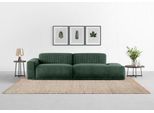 Big-Sofa TRENDMANUFAKTUR "Braga, mit hochwertigem Kaltschaum, Megasofa, Japandi-Design", grün (winter moss), B:277cm H:72cm T:107cm, 88% Polyester, 12% Polyacrl, Sofas, Big-Sofa, modernes Big-Sofa, Couch mit hohem Sitzkomfort, 277/72/107 cm (B/H/T)