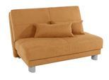 Schlafsofa HOME AFFAIRE "Gina", orange (mango), B:120cm H:86cm T:195cm, Sofas, Schlafsofa, mit einem Handgriff vom Sofa zum Bett
