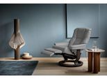 Relaxsessel STRESSLESS "Mayfair", grau (wild dove batick), B:88cm H:102cm T:76cm, Leder BATICK: BATICK ist ein leicht korrigiertes, durchgefärbtes und genarbtes Möbelleder, bei dem die meisten Unebenheiten und Spuren in der Regel entfernt wurden.;Leder PALOMA: PALOMA ist ein durchgefärbtes Semianilin-Möbelleder mit natürlicher Narbung.;ROHLEDER Stoff Q2 FARON: Ein fester zuverlässiger Bouclé mit e