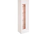 Vitrine HOME AFFAIRE "Egypt", weiß, B:45cm H:162cm T:34cm, Schränke, Vitrine