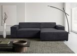 Ecksofa WERK2 "Trento, elegant & zeitlos, Breite 268cm, pflegeleichte Bezüge, L-Form", anthrazit, B:268cm H:70cm T:163cm, 90% Polyester, 10% Nylon, Sofas, Ecksofa, Trento – Sofa mit Eleganz, Komfort und klaren Linien für jeden Raum