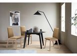 Polsterstuhl STRESSLESS "Laurel", beige (sand paloma, walnuss), B:57cm H:92cm T:59cm, Leder PALOMA: PALOMA ist ein durchgefärbtes Semianilin-Möbelleder mit natürlicher Narbung., Stühle, Polsterstuhl, Low Back, Größe M, mit abgerundeten Beinen in Walnuss