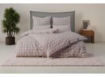 Bettwäsche OTTO HOME "Eemil", taupe, B/L: 155cm x 220cm, 1 Stk., 1 Stk., Renforcé, B/L: 80cm x 80cm, 2 Stk., Renforcé, Obermaterial: 100% Baumwolle, Bettwäsche, Bettwäsche, karierte Bettwäsche, 100% Baumwolle, ab Gr. 135x200 cm