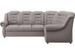 Ecksofa HOME AFFAIRE "Boston L-Form", beige (sand), B:266cm H:102cm T:216cm, 64% Polyurethan, 25% Polyester, 11% Baumwolle, Sofas, Ecksofa, mit hoher Rückenlehne, wahlweise mit Bettfunktion & Stauraum