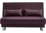 Schlafsofa HOME AFFAIRE "Gina", braun, B:120cm H:86cm T:195cm, 100% PU, Sofas, Schlafsofa, mit einem Handgriff vom Sofa zum Bett
