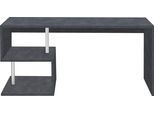 Schreibtisch HOME AFFAIRE "Esse, modernes Design", grau (schieferfarben, schieferfarben), B:180cm H:77,5cm T:60cm, Tische, Schreibtisch, in verschiedenen Breiten, mit und ohne Monitoraufsatz, Made in Italy