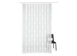 Gardine WECKBRODT "Jacquardstore BL-MW", weiß, B:420cm H:95cm, Polyester, Gardinen, Gardine, feste Falten, Jacquard, Allover, Beschwerungsband, nach Maß