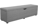 Hockerbank HOME AFFAIRE "Standard", grau, B:160cm H:42cm T:40cm, Struktur fein (100% Polyester) für Bett »Classico«, »Piazza«, »Premium« und »Vega«;Struktur (100% Polyester) für Bett »Crato« und »Lucina«;Struktur (60% Baumwolle, 40% Leinen) für Bett »Kiss«;Kunstleder für Bett »Natura«;Struktur (100% Polyester) für Bett »Nordica«, Hocker, Hockerbank, Breite 120cm oder 160cm, auch als Garderobenbank