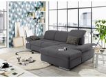 Ecksofa "SO4100 V", grau, B:284cm H:80cm T:190cm, SET ONE BY MUSTERRING, Sofas, Ecksofa, mit verstellbaren Kopfteilen, wahlweise mit Funktionen, Cord-Bezug