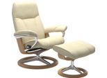 Relaxsessel STRESSLESS "Consul", beige (vanilla paloma), B:82cm H:102cm T:72cm, Leder BATICK: BATICK ist ein leicht korrigiertes, durchgefärbtes und genarbtes Möbelleder, bei dem die meisten Unebenheiten und Spuren in der Regel entfernt wurden.;Leder PALOMA: PALOMA ist ein durchgefärbtes Semianilin-Möbelleder mit natürlicher Narbung.;ROHLEDER Stoff Q2 FARON: Ein fester zuverlässiger Bouclé mit ein