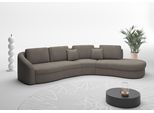Ecksofa SIT & MORE "Jazz L-Form", braun (schlamm), B:366cm H:88cm T:230cm, 100% Polyester, Sofas, Ecksofa, In weiteren Größen erhältlich