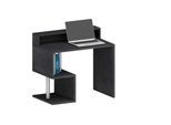 Schreibtisch HOME AFFAIRE "Esse, modernes Design", grau (schieferfarben, schieferfarben), B:100cm H:92,5cm T:50cm, Tische, Schreibtisch, in verschiedenen Breiten, mit und ohne Monitoraufsatz, Made in Italy