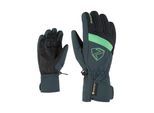 Skihandschuhe ZIENER "LEIF GTX", Damen, Gr. 4, grün (dunkelgrün), Kunstfaser, Handschuhe Skihandschuhe