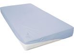 Spannbettlaken PRIMERA "Teddy-Flausch für Kinder", blau (blau sky), B:70cm L:140cm, Biber, Obermaterial: 80% Baumwolle, 20% Polyester, Bettlaken, Spannbettlaken, Geeignet für Größe 70x140 cm, kuschelig weich