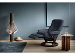 Relaxsessel STRESSLESS "Mayfair", blau (shadow blau paloma), B:79cm H:101cm T:77cm, Leder BATICK: BATICK ist ein leicht korrigiertes, durchgefärbtes und genarbtes Möbelleder, bei dem die meisten Unebenheiten und Spuren in der Regel entfernt wurden.;Leder PALOMA: PALOMA ist ein durchgefärbtes Semianilin-Möbelleder mit natürlicher Narbung.;ROHLEDER Stoff Q2 FARON: Ein fester zuverlässiger Bouclé mit