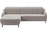 Ecksofa SIT & MORE "Blues L-Form", grau (anthrazit), B:271cm H:93cm T:191cm, 100% Polyester, Sofas, Ecksofa, wahlweise mit Klapptisch und USB