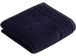 Handtuch VOSSEN "Vienna Style Supersoft", blau (deep water), B:60cm L:110cm, Webfrottier, Baumwolle, Handtücher, Handtuch, Supersoft Baumwolle