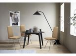 Polsterstuhl STRESSLESS "Laurel", beige (sand paloma, chrom glänzend), B:57cm H:105cm T:60cm, Leder PALOMA: PALOMA ist ein durchgefärbtes Semianilin-Möbelleder mit natürlicher Narbung., Stühle, Polsterstuhl, High Back, Größe M, mit Beinen aus Stahl in Chrom glänzend