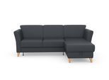 Ecksofa SIT & MORE "Visby L-Form", grau (dunkelgrau), B:248cm H:87cm T:162cm, Sofas, Ecksofa, Wahlweise mit Bettfunktion und Bettkasten, frei im Raum stellbar