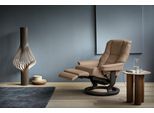 Relaxsessel STRESSLESS "Mayfair", braun (latte batick), B:79cm H:101cm T:77cm, Leder BATICK: BATICK ist ein leicht korrigiertes, durchgefärbtes und genarbtes Möbelleder, bei dem die meisten Unebenheiten und Spuren in der Regel entfernt wurden.;Leder PALOMA: PALOMA ist ein durchgefärbtes Semianilin-Möbelleder mit natürlicher Narbung.;ROHLEDER Stoff Q2 FARON: Ein fester zuverlässiger Bouclé mit eine