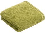 Gaestehandtuecher VOSSEN "Vegan Life", grün (avocado), B:40cm L:60cm, Webfrottier, Obermaterial: 100% Baumwolle, Handtücher, Gaestehandtuecher, im Set, 100% vegan
