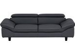 3-Sitzer HOME AFFAIRE "Pilot", grau (fango), B:218cm T:108cm, Sofas, 3-Sitzer, Big-Sofa mit Kopfteilverstellung